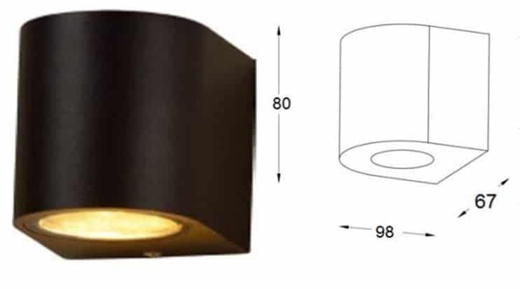 Bona Electrica sienas/fasādes lampa