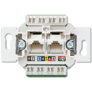 Jung Datora kontaktligzda 2xRJ45