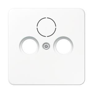 Jung centrālplate TV/FM/SAT CD, balta