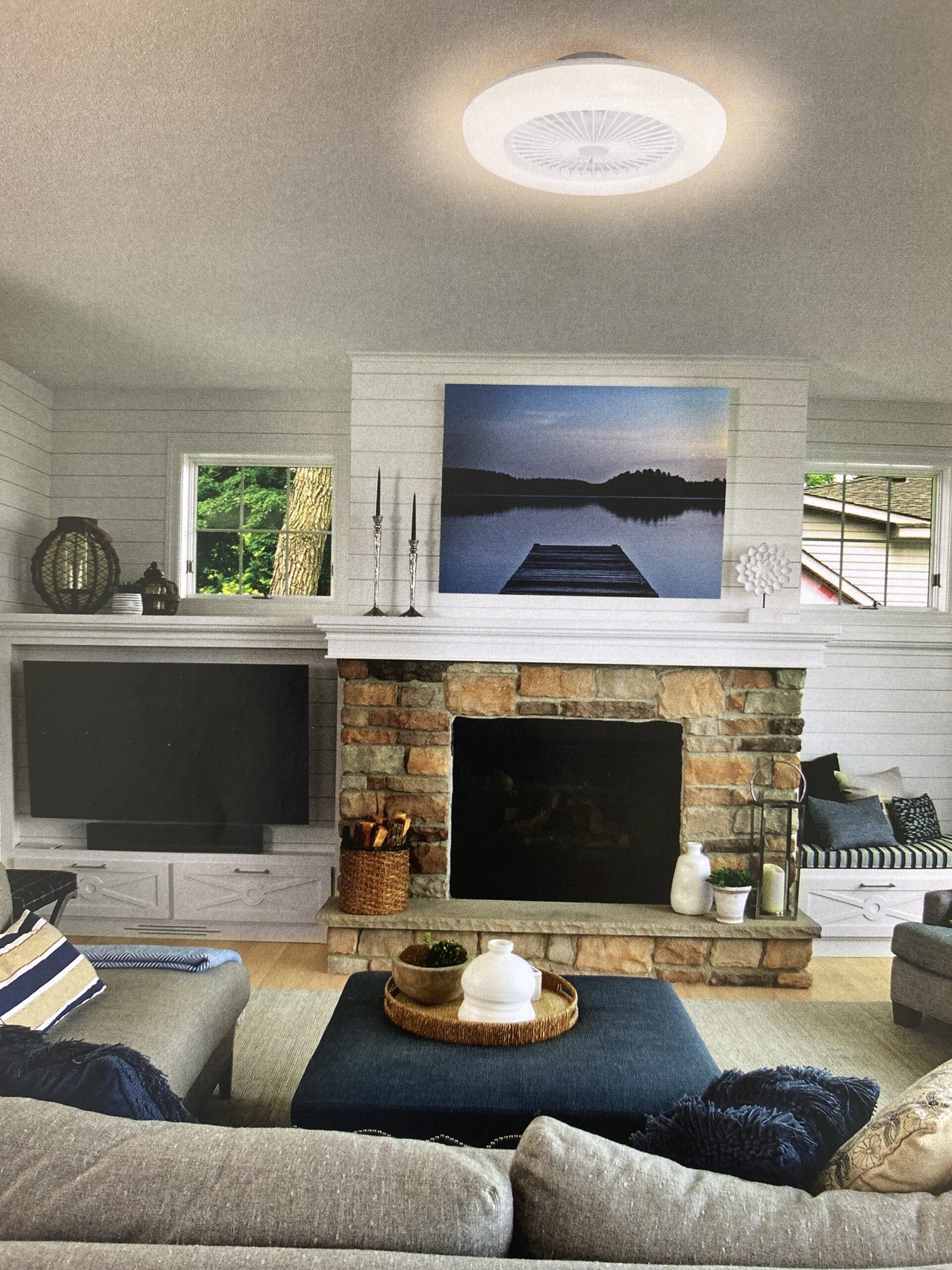 Ledvance Smart+Wifi griestu ventilators/gaismeklis
