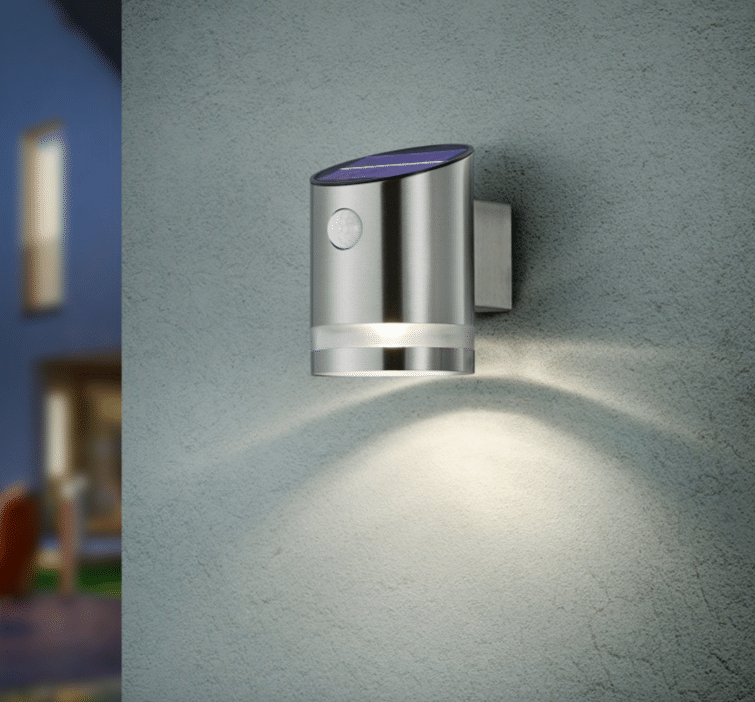 Trio Salta Solar sienas/fasādes lampa ar sensoru