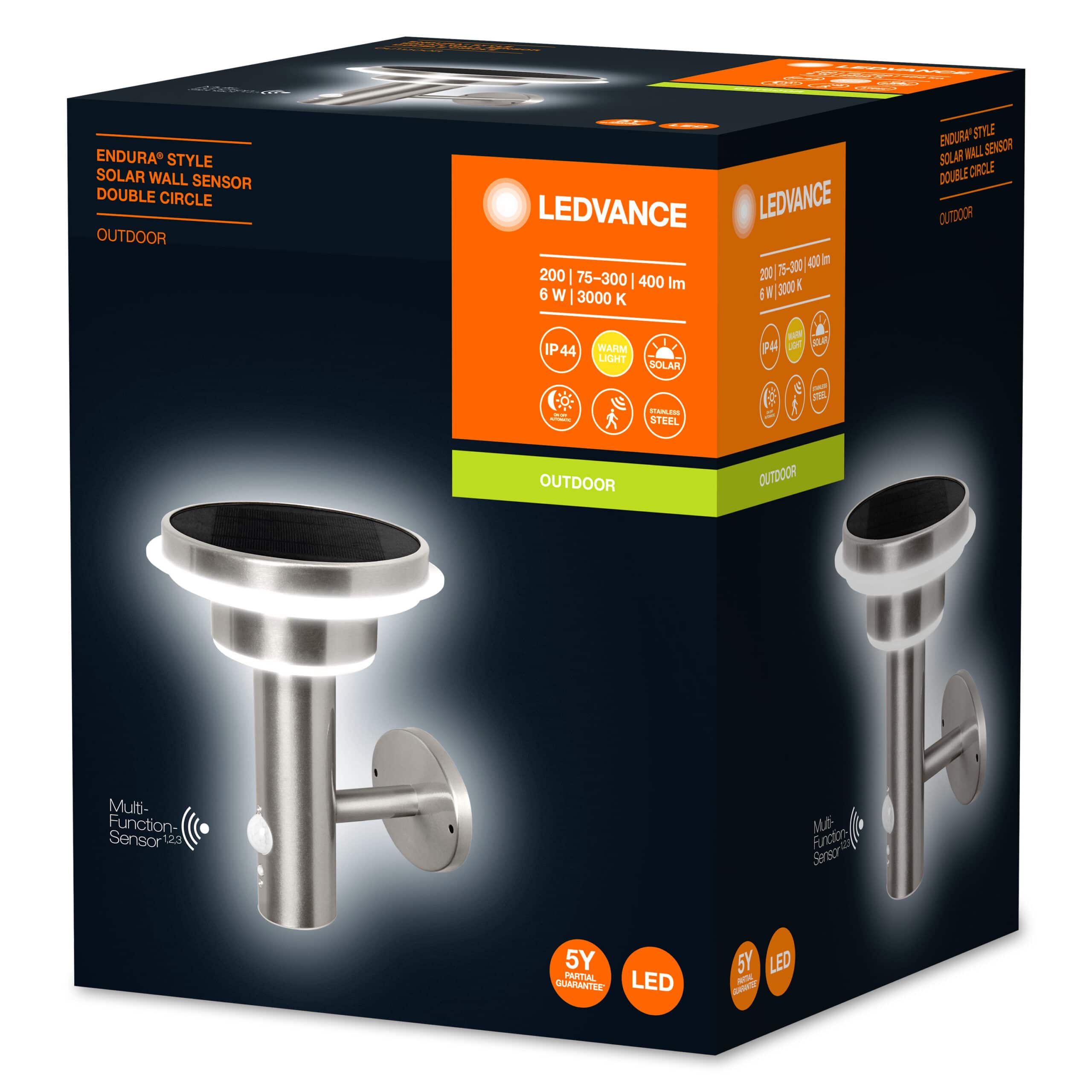 Ledvance Endura Solar fasādes gaismeklis ar sensoru - Image 3