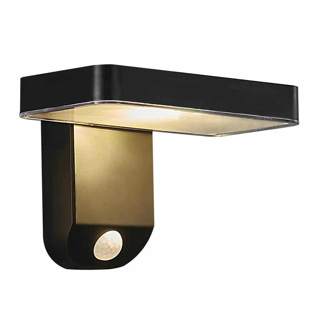 Nordlux Rica Square Solar sienas/fasādes lampa ar sensoru melna