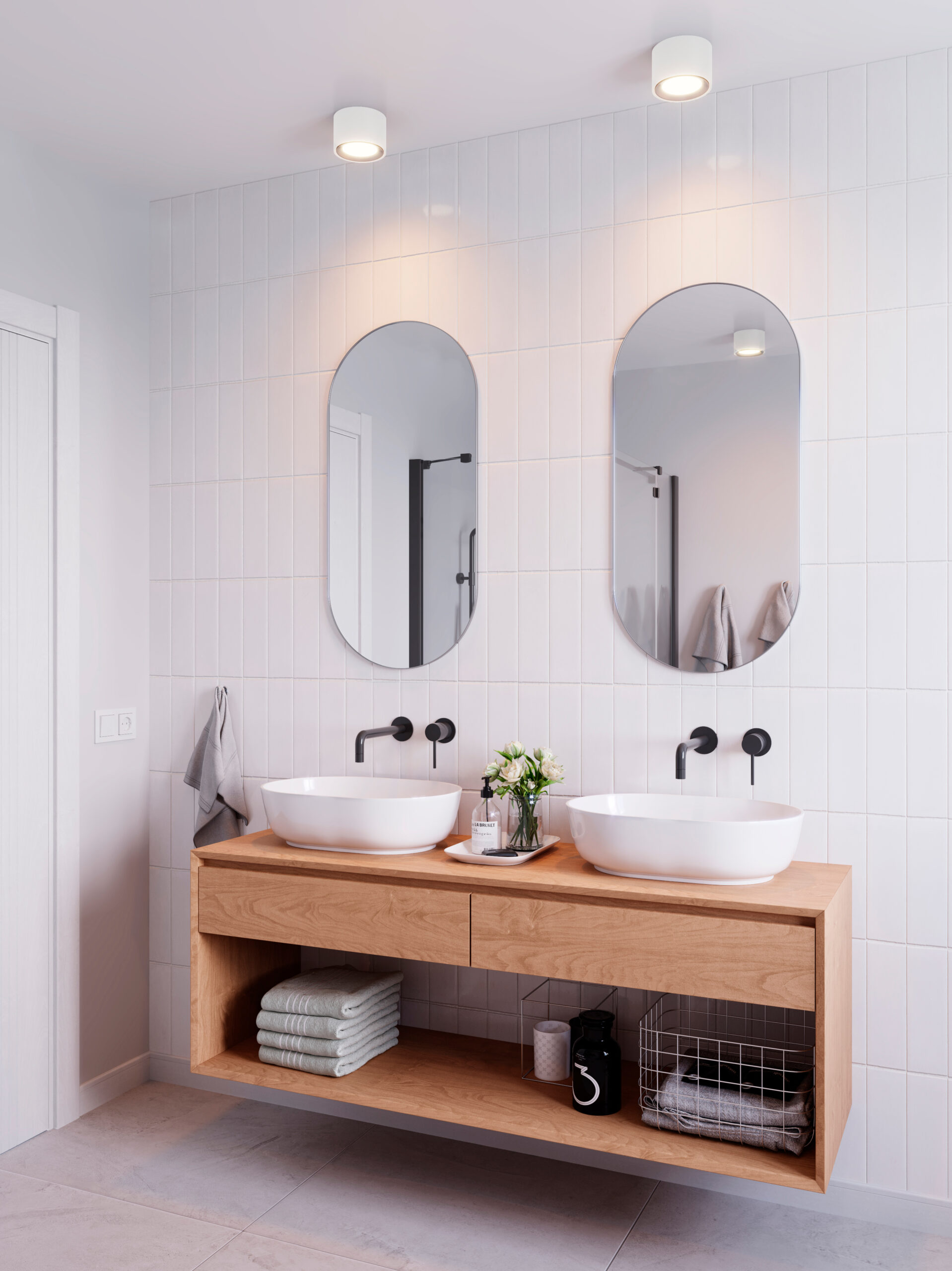 Nordlux Landon IP44 griestu gaismeklis balts