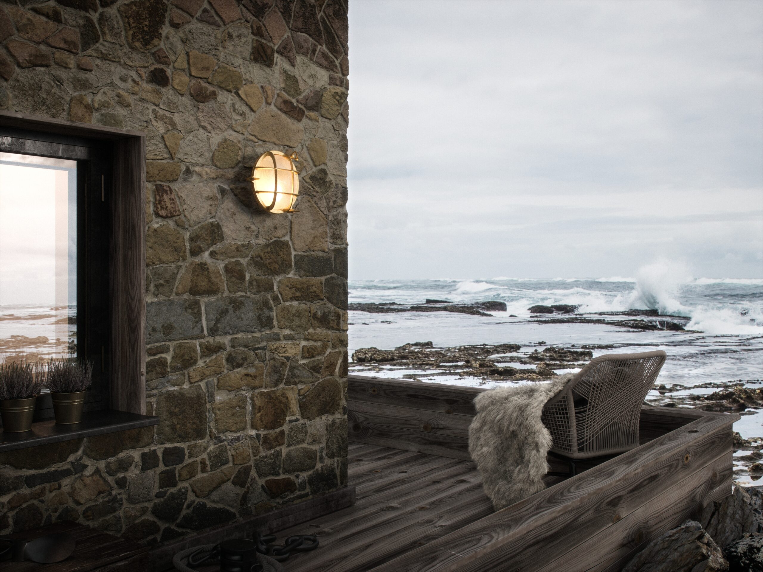 Nordlux Polperro sienas/fasādes lampa