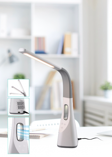 Trio VENTO galda lampa/ventilators