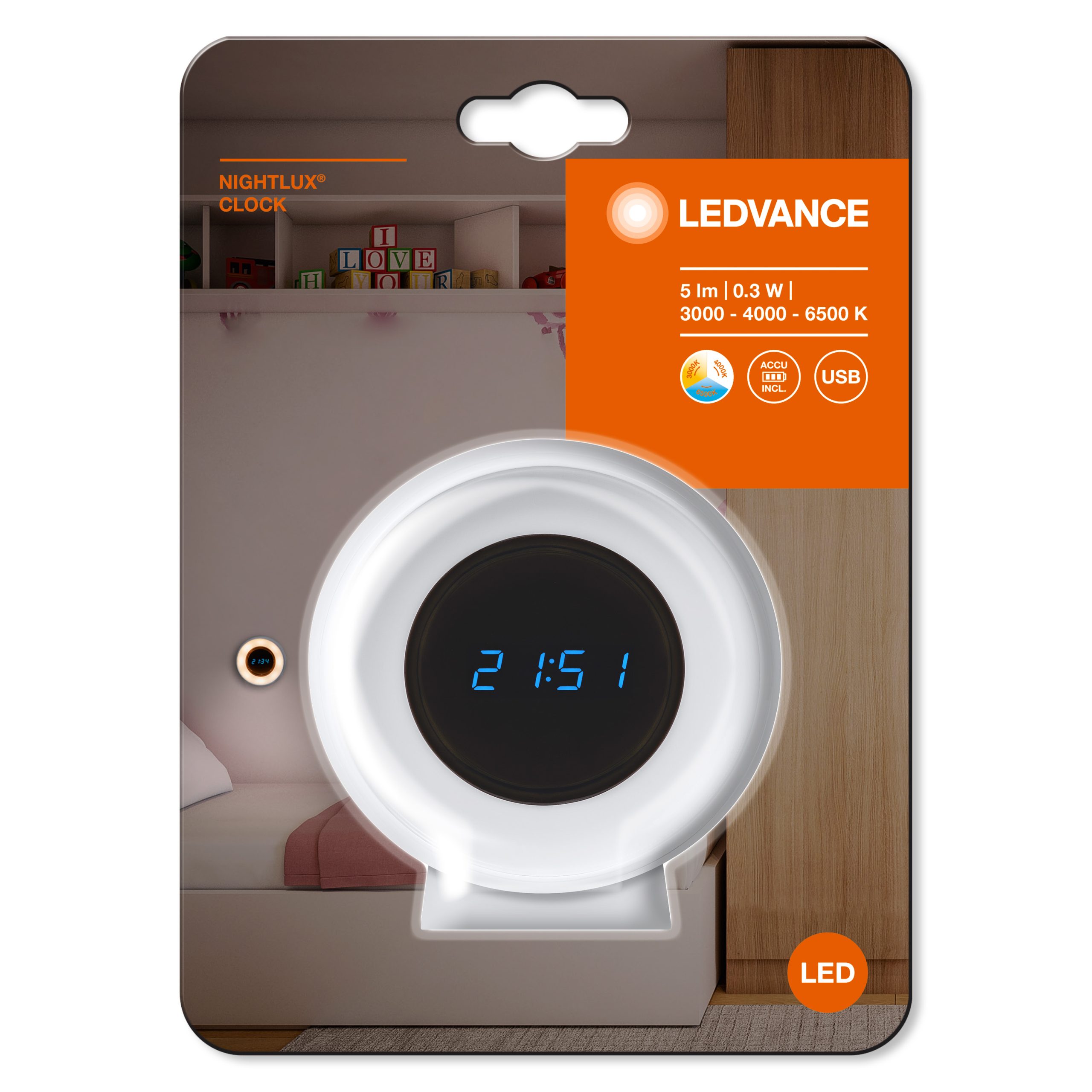 Ledvance Nightlux LED pulkstens
