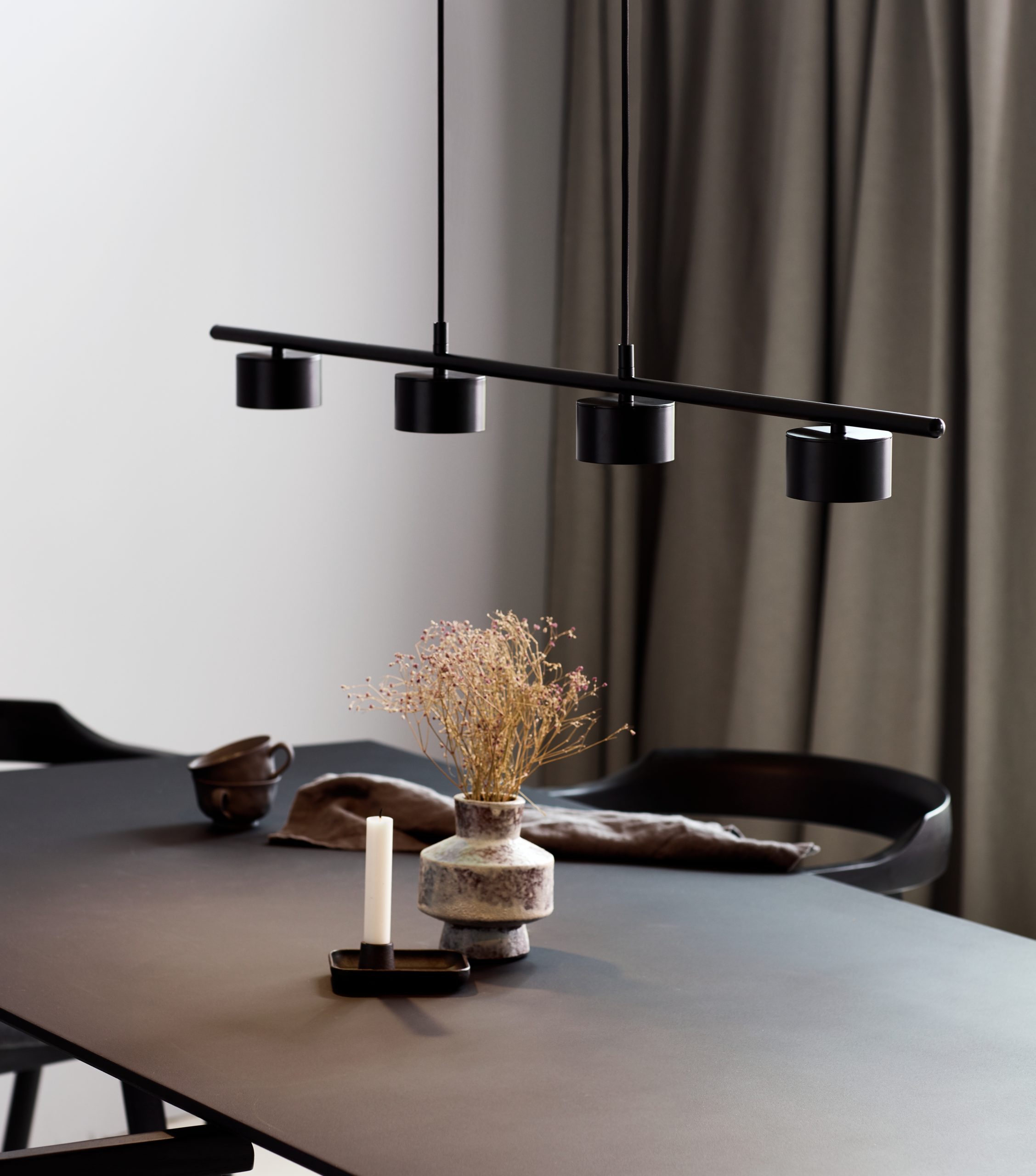 Nordlux Clyde piekaramā lampa LED melna