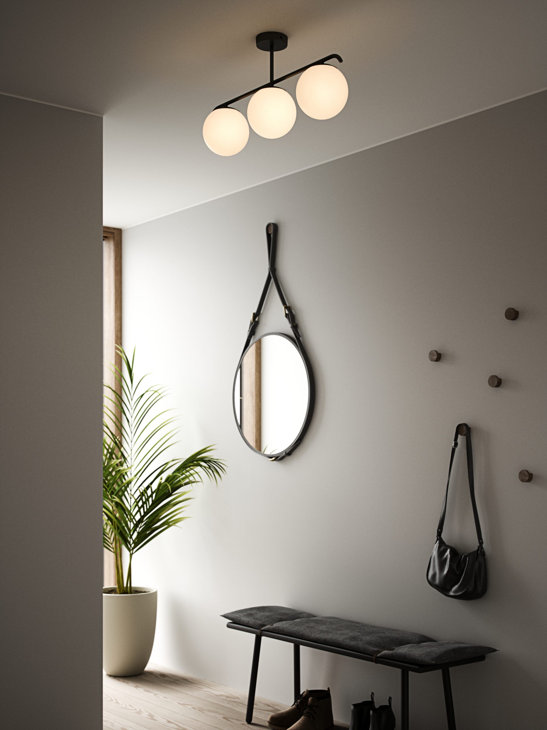 Nordlux Grant piekaramā lampa melna
