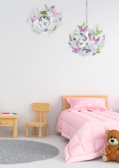 Trio Butterfly griestu lampa G9