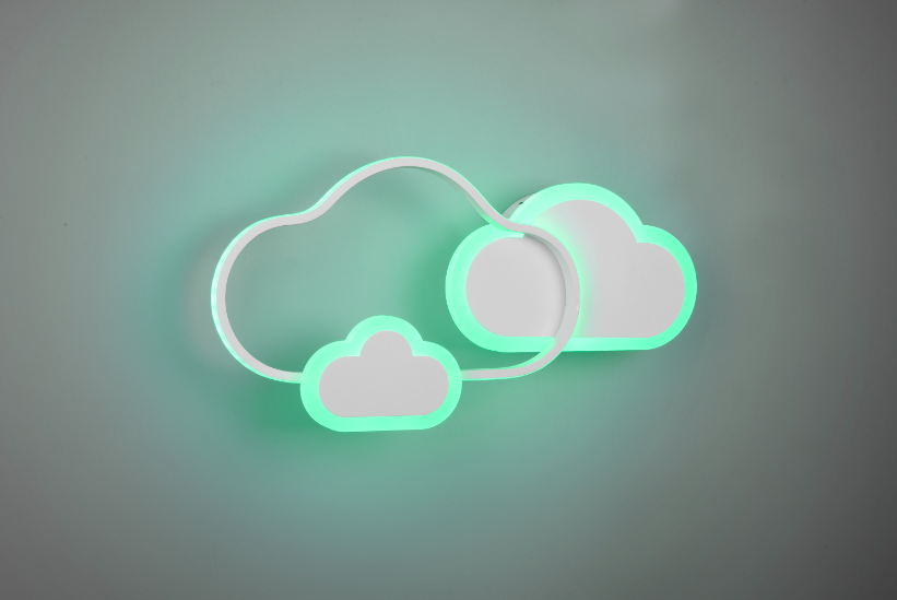 Trio Cloudy LED RGBW sienas gaismeklis