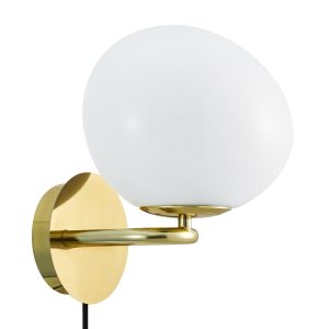 Nordlux Shapes sienas lampa misiņš