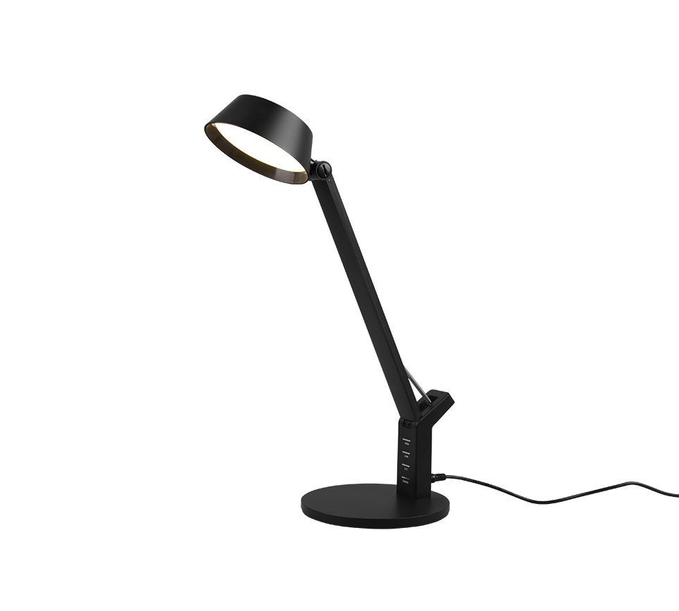 Trio Ava LED galda lampa mattēts melns