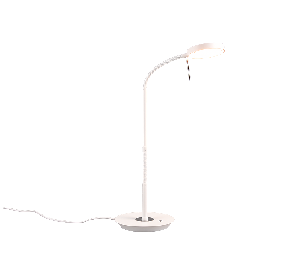 Trio Monza LED galda lampa mattēts balts