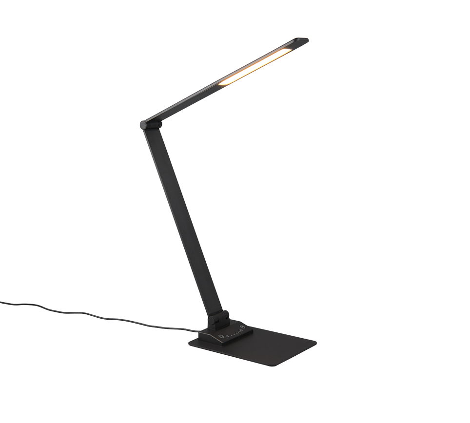 Trio Travis LED galda lampa melna