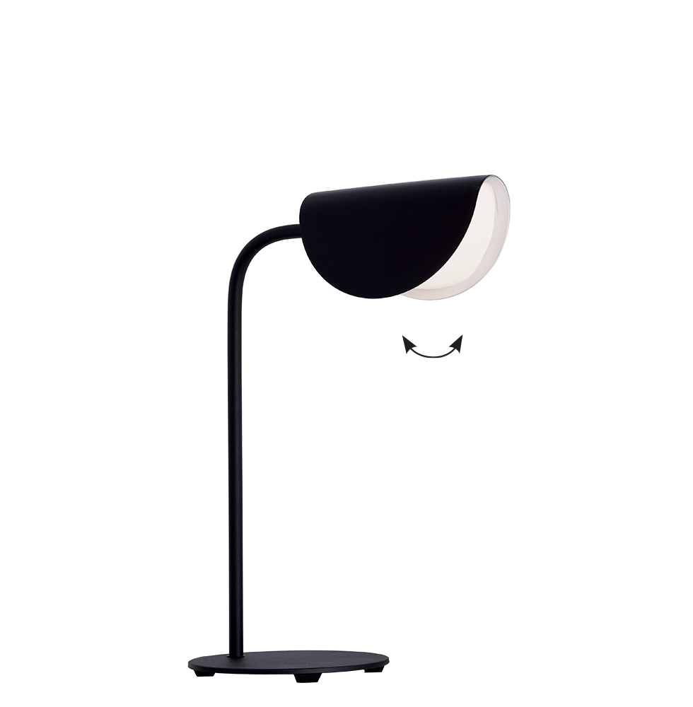 Viokef galda lampa Ada melna