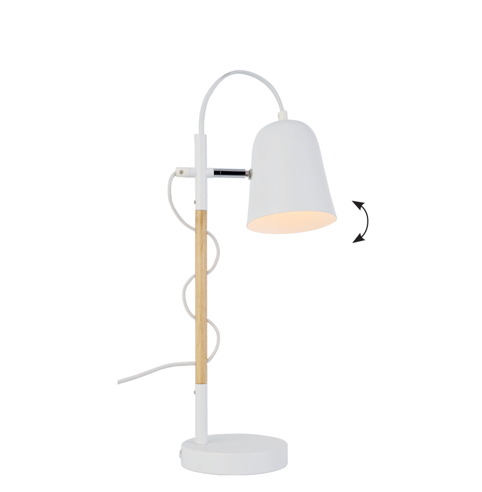 Viokef galda lampa Eddie balta