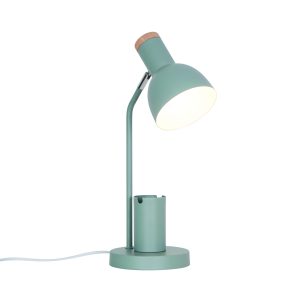 Nordlux galda lampa Devone pelēcīgi zaļš