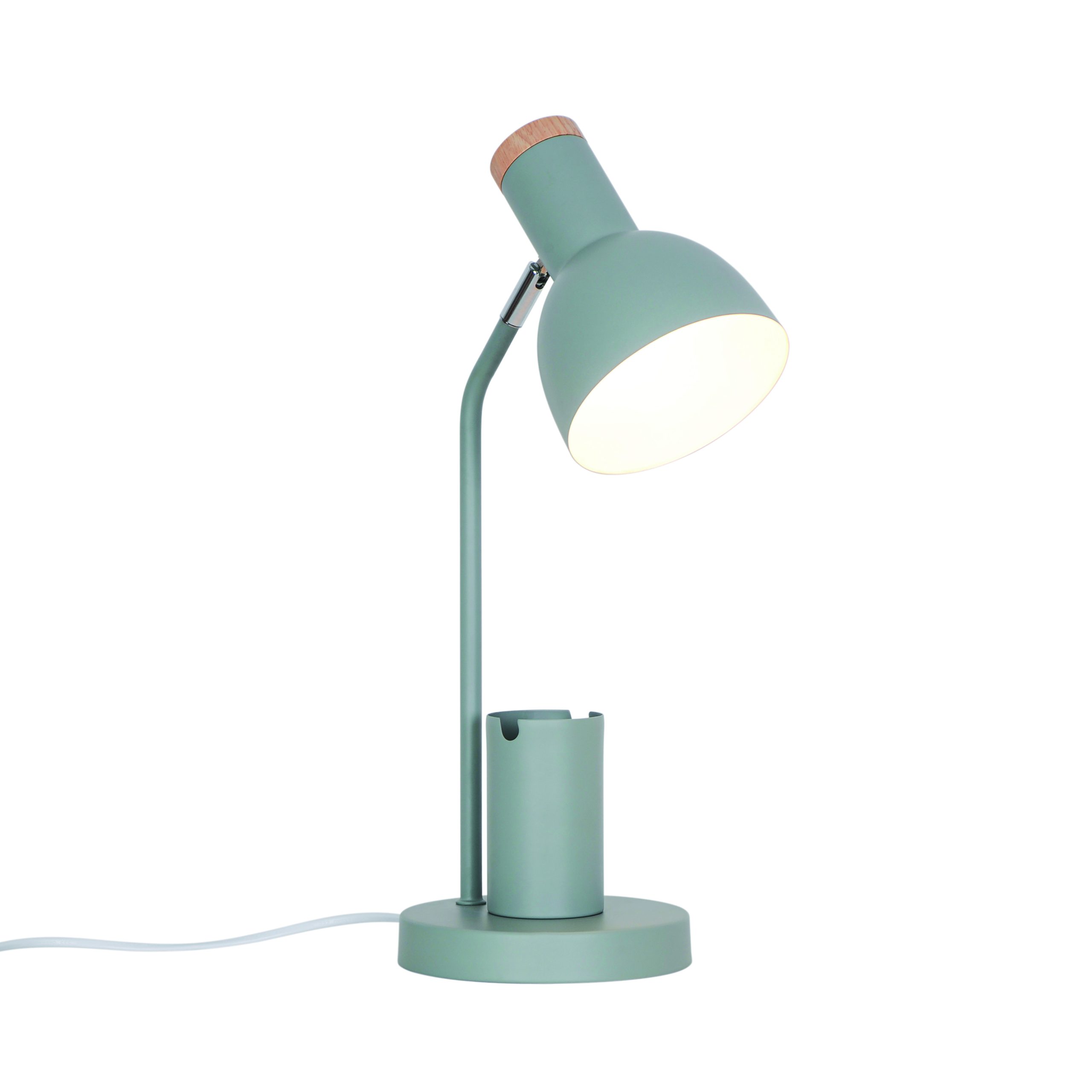 Nordlux galda lampa Devone pelēcīgi zaļš
