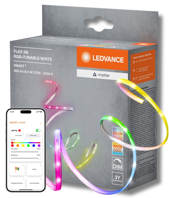 SMART MATTER Flex 2M RGB regulējams balts