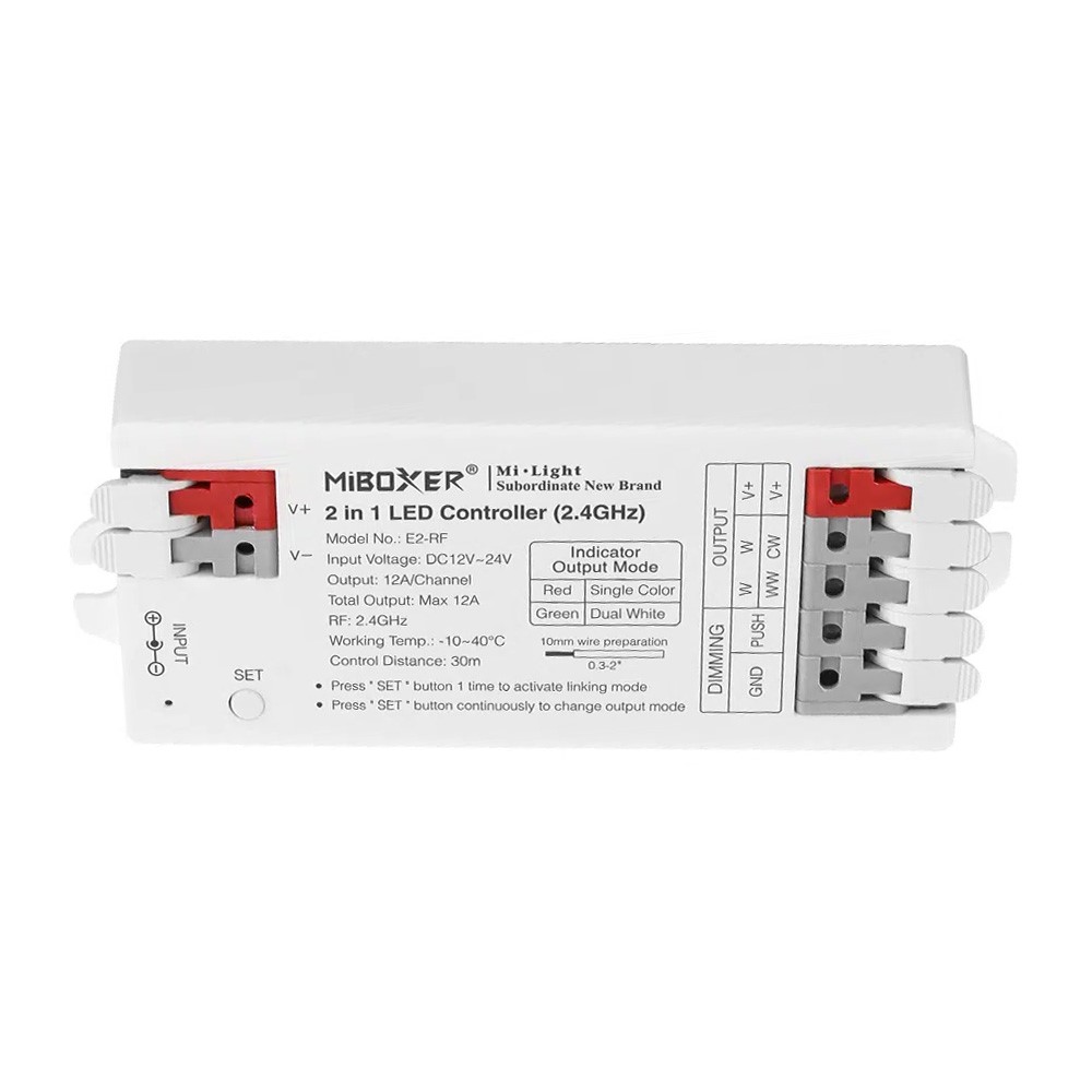 E2-RF 2.4G 12A 2in1 MONO/CCT kontrolieris