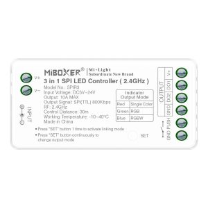 SPIR3 10A3in1 MONO/RGB/RGBW 2.4G digitālais kontrolieris
