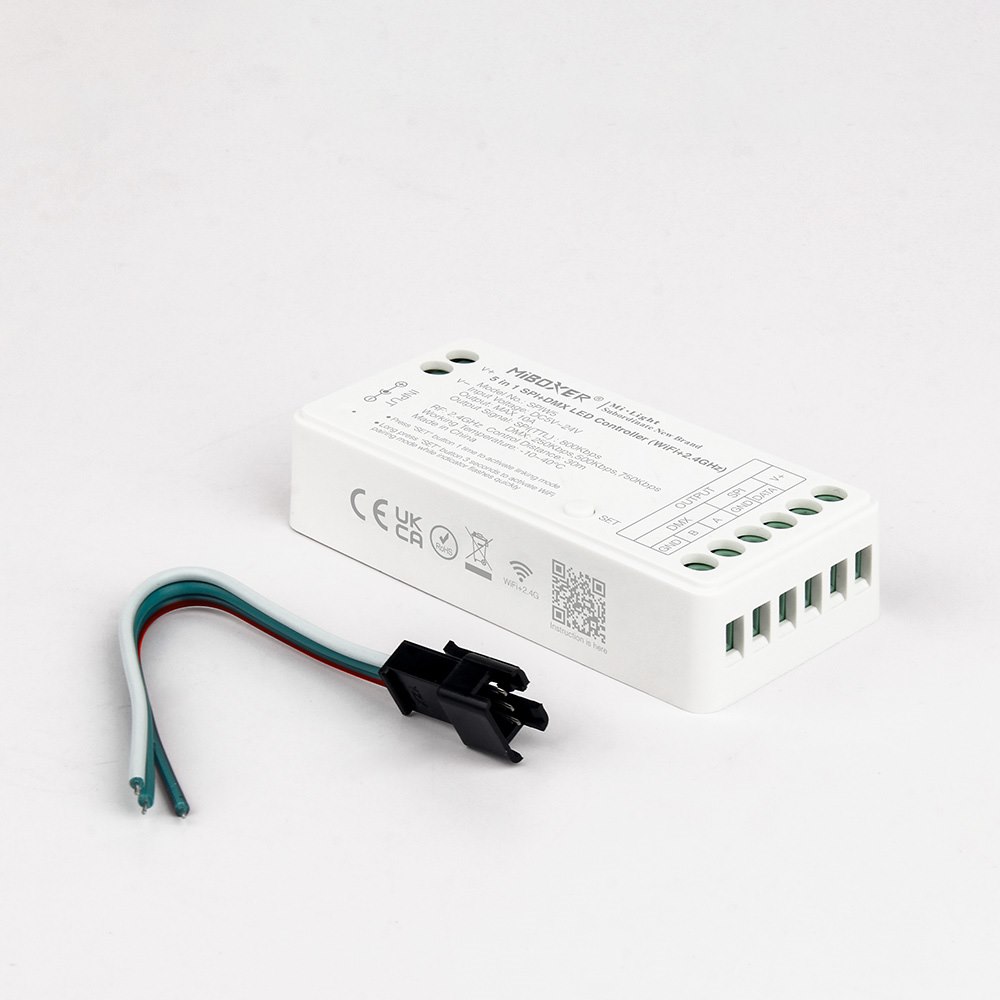 5 vienā SPI+DMX LED kontrolieris (WiFi+2,4 G)