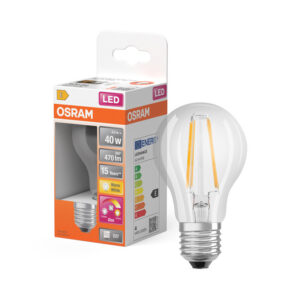 Profesionālā spuldze Ledvance LED STAR+ CL A GLDFIL 40 GLOWdim 4W/827 E27, 2200-2700KK