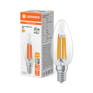LED spuldze Ledvance Superior CLASSIC B FIL 40 dim 4,2W/927 E14, 2700K