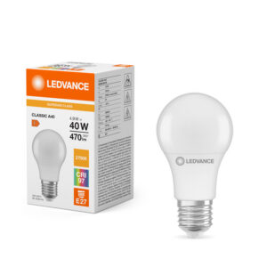 LED spuldze Ledvance Superior CLASSIC A 40 FR non-dim 4,9W/927 E27, 2700K