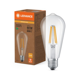 LED dekoratīvā spuldze Ledvance Superior CLASSIC EDISON FIL 60 non-dim 3,8W/830 E27, 3000K