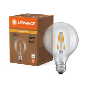 LED spuldze Ledvance Superior CLASSIC Globe 95 FIL 60 non-dim 3,8W/840 E27, 4000K