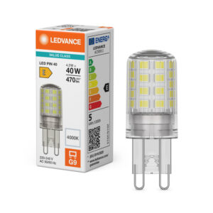 LED spuldze Ledvance Performance SPECIAL PIN CL 40 non-dim 4,2W/840 G9, 4000K