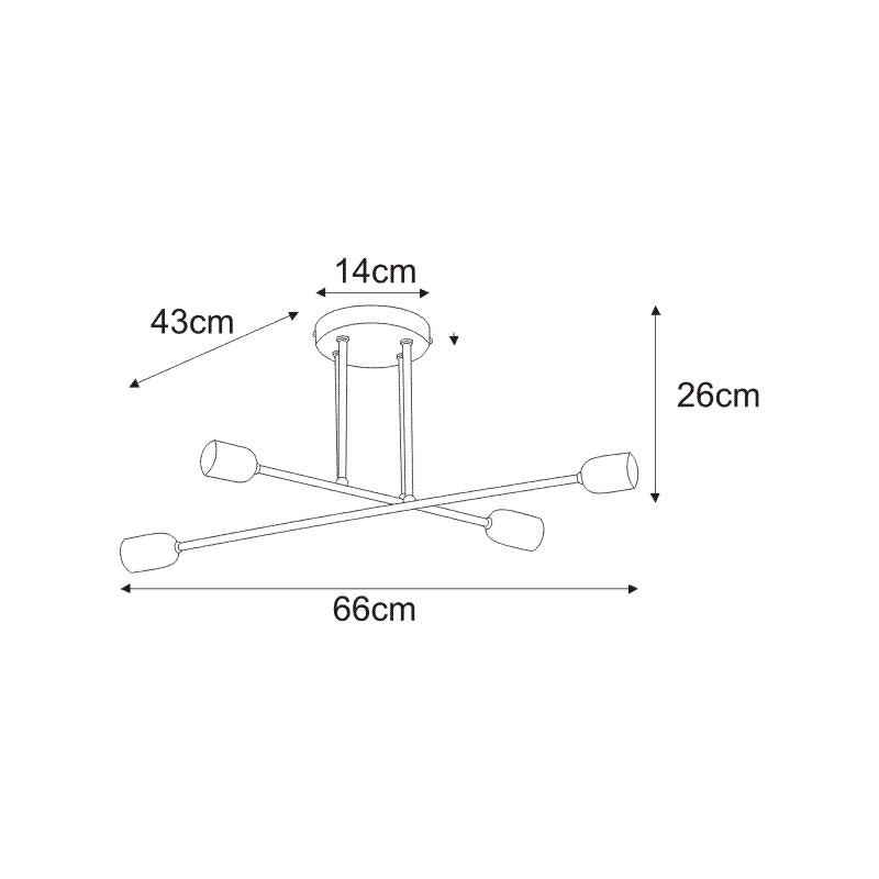 Griestu lampa K-4392 - SITYA WHITE - Image 3