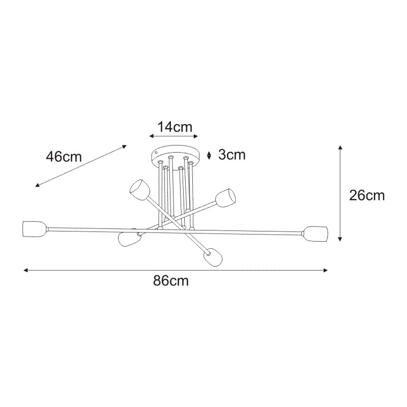 Griestu lampa K-4393 - SITYA WHITE - Image 3