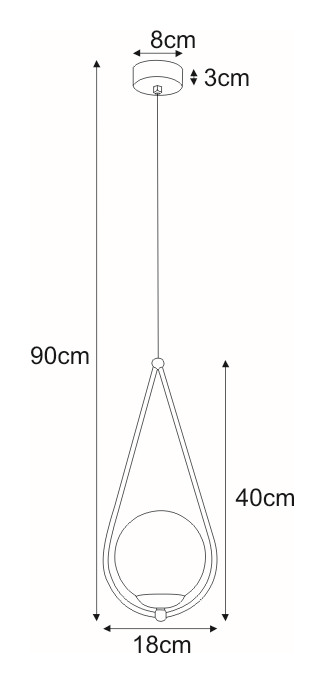 Pendant lamp K-4775 - NEVE GOLD - Image 3