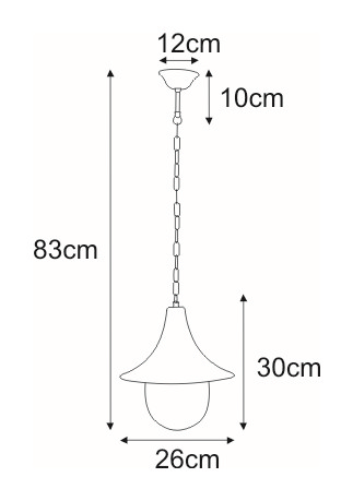 Āra piekaramā lampa K-8126 CZARNY/ZŁOTY - BOSTON