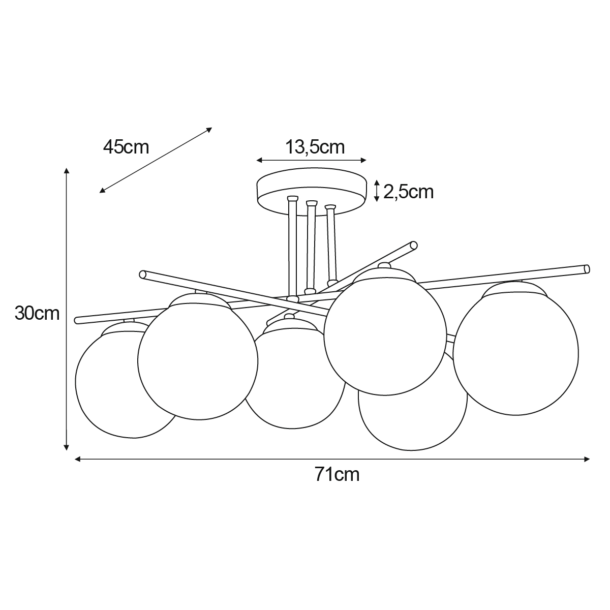 Griestu lampa K-5167 - GAMMA