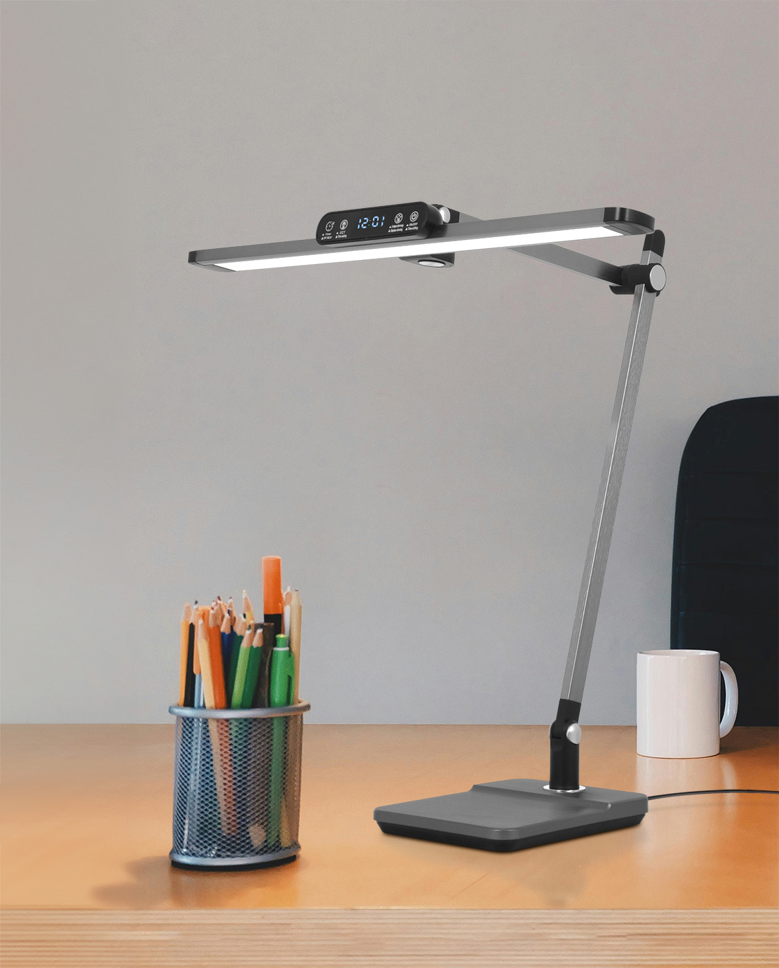 Rakstāmgalda lampa K-BL1321 GRAFIT - ARES