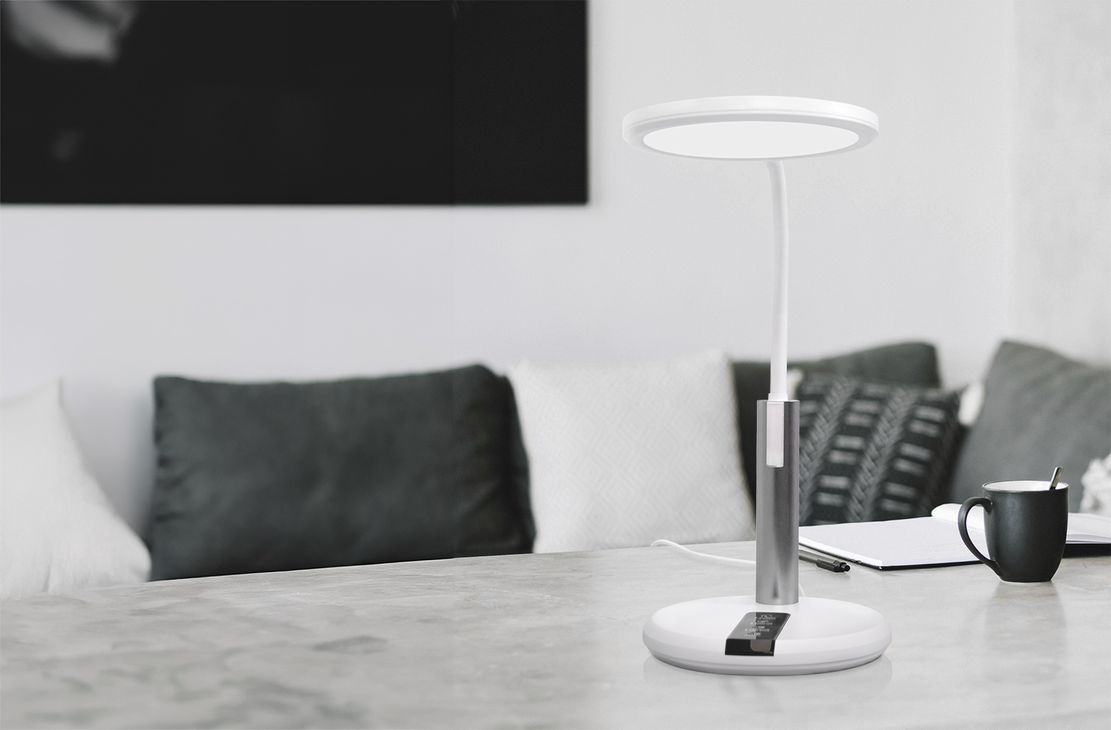 Rakstāmgalda lampa K-BL1513A BIAŁY - ERIS