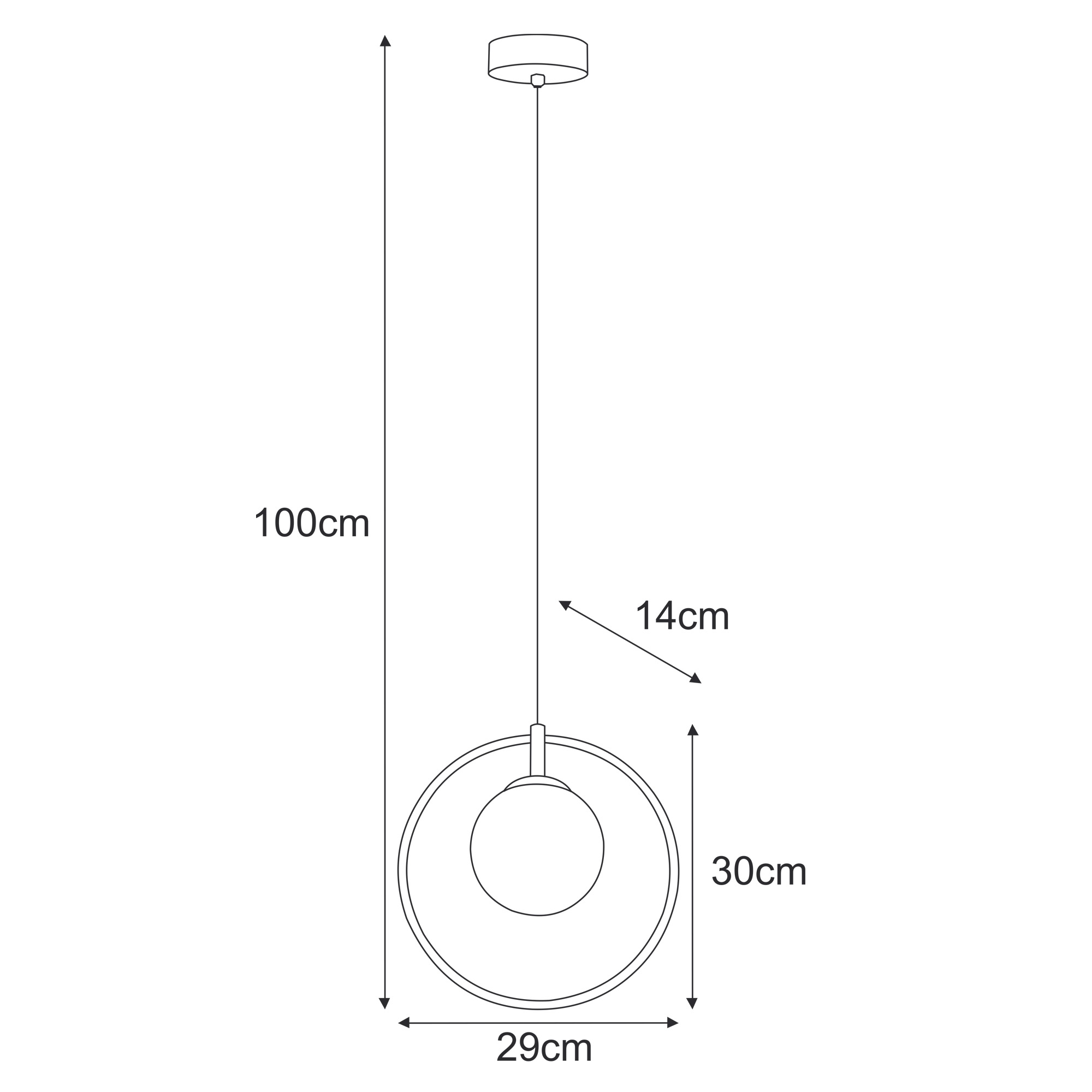 Pendant lamp K-3835 - DAVOS - Image 3