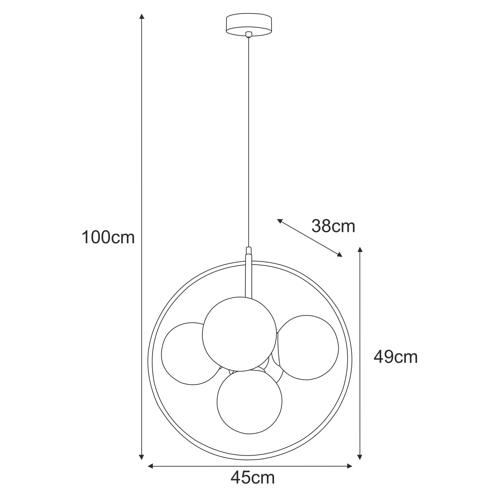 Pendant lamp K-3836 - MEGAN - Image 3