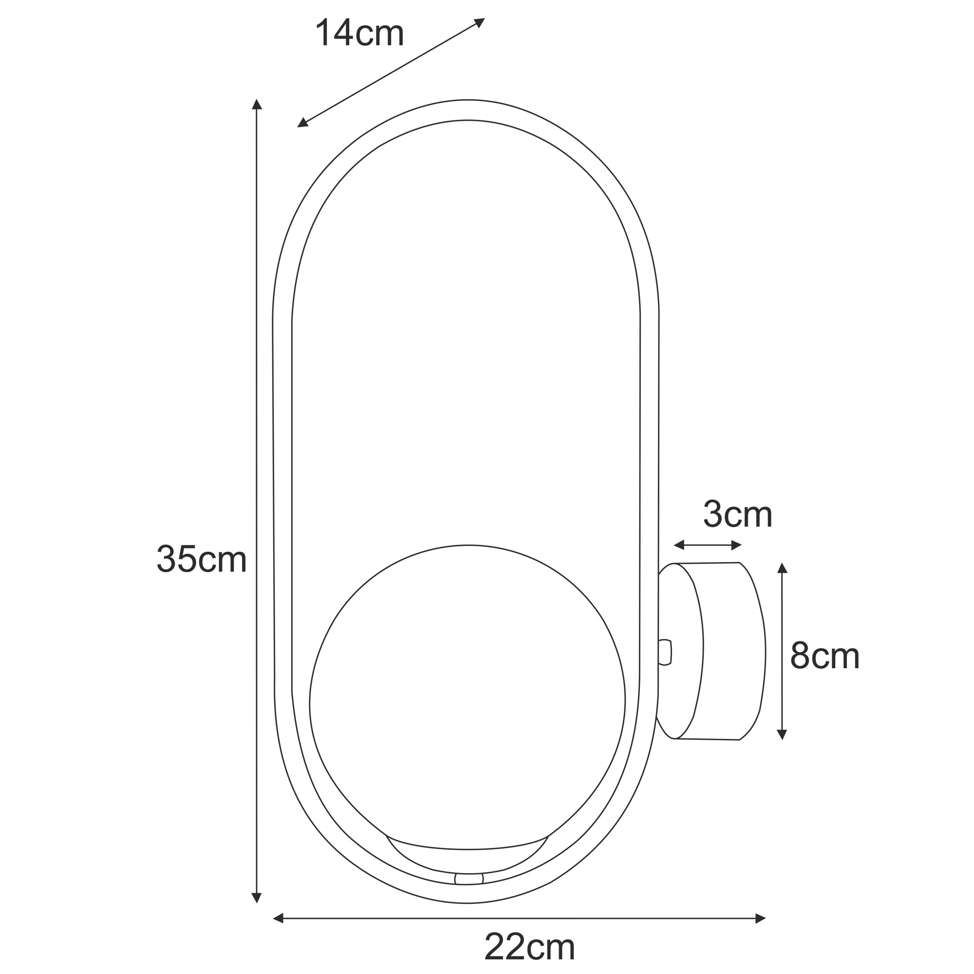 Wall lamp K-5398 - SVEN - Image 3