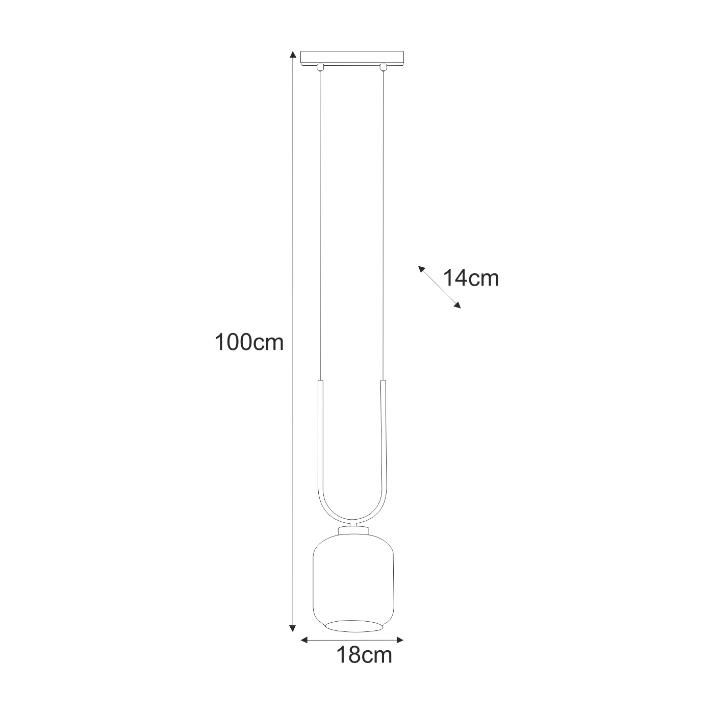 Piekaramā lampa K-5585 - BONO