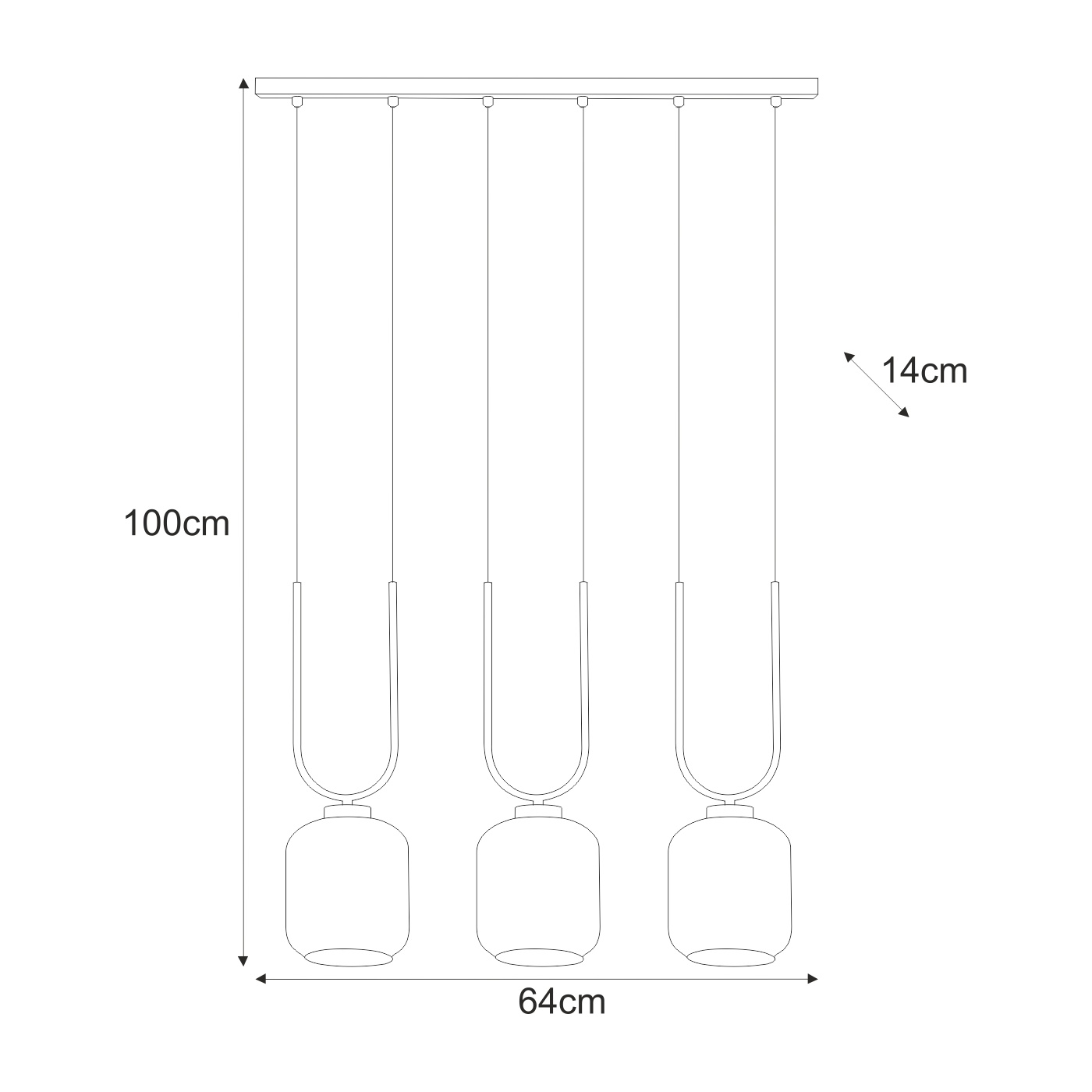 Piekaramā lampa K-5586 - BONO