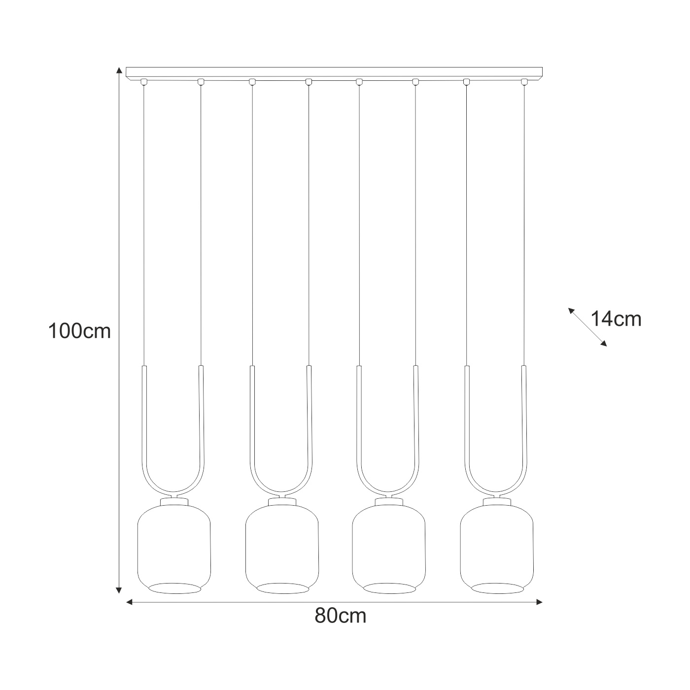 Piekaramā lampa K-5587 - BONO