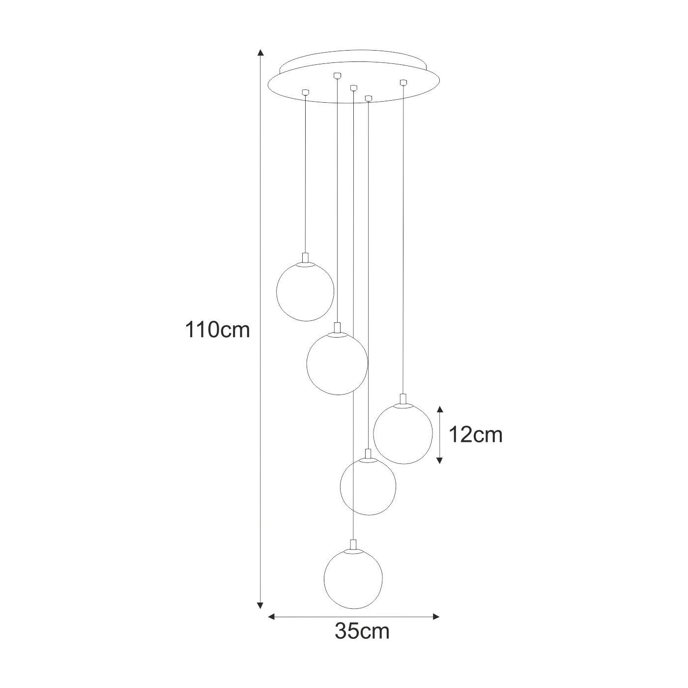 Pendant lamp K-5561 - GALAXY