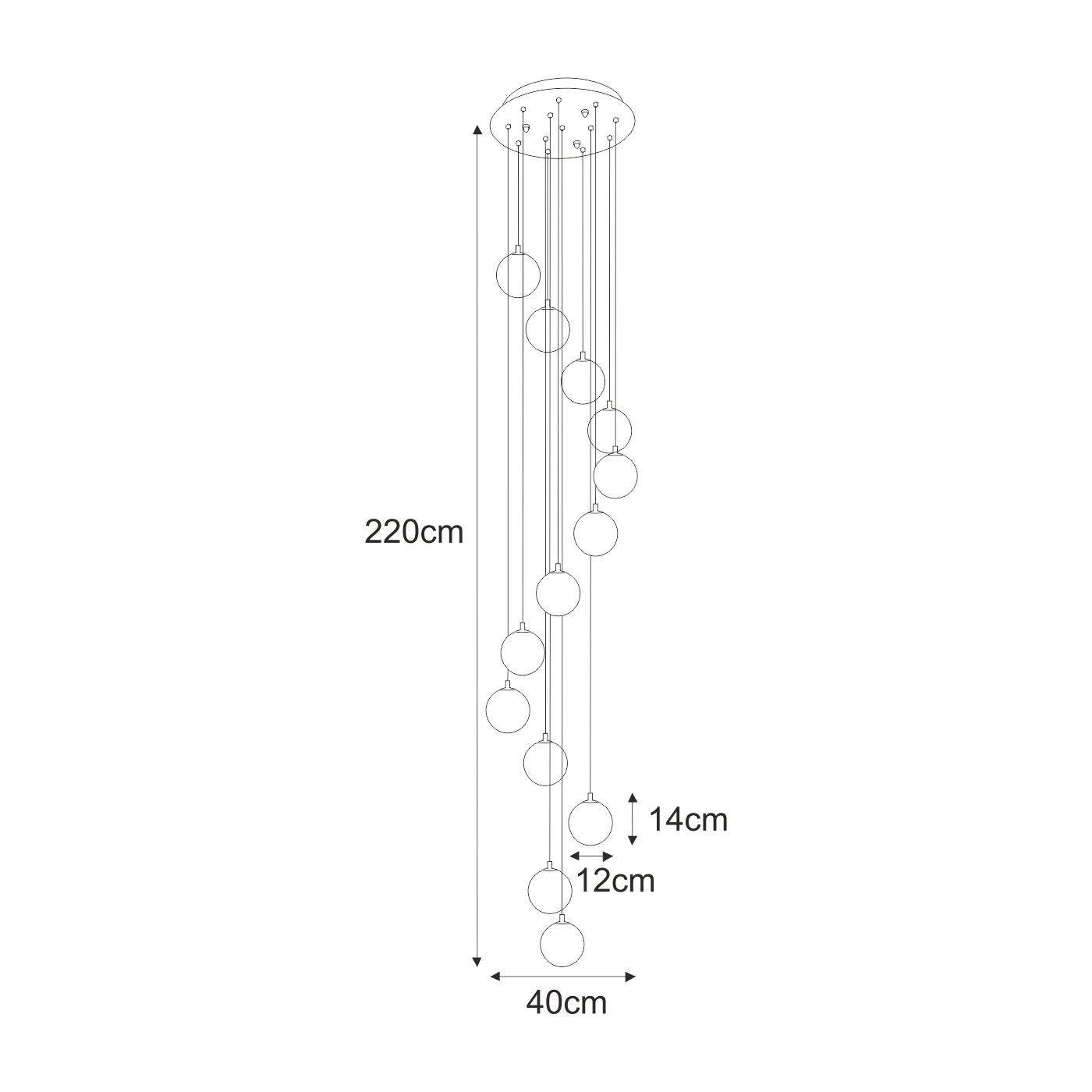 Piekaramā lampa KP-31 - GALAXY