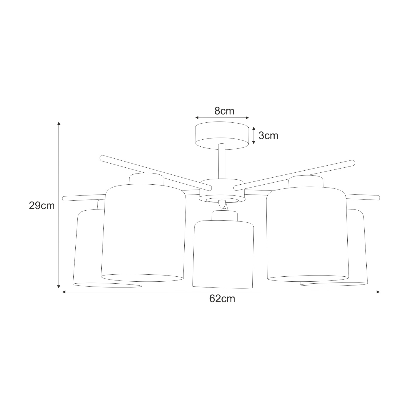 Griestu lampa K-5522 - AURELIA