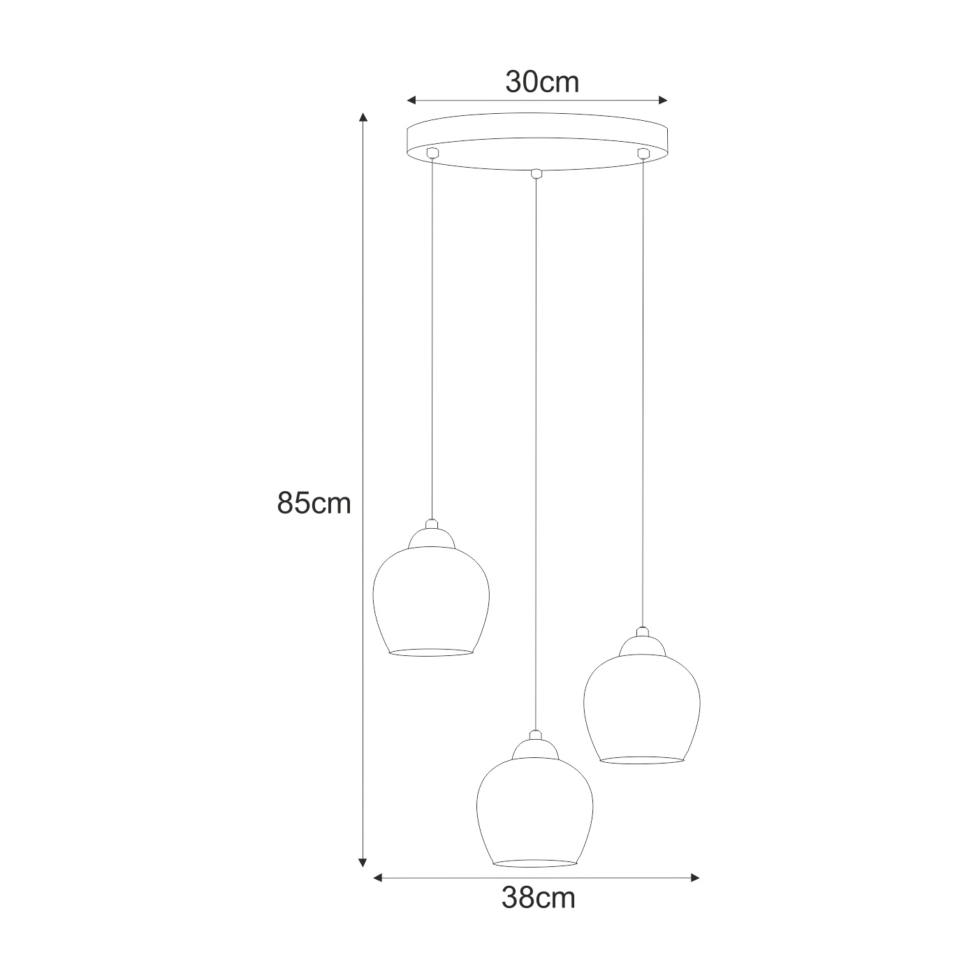 Pendant lamp K-5601 - ABRO - Image 3